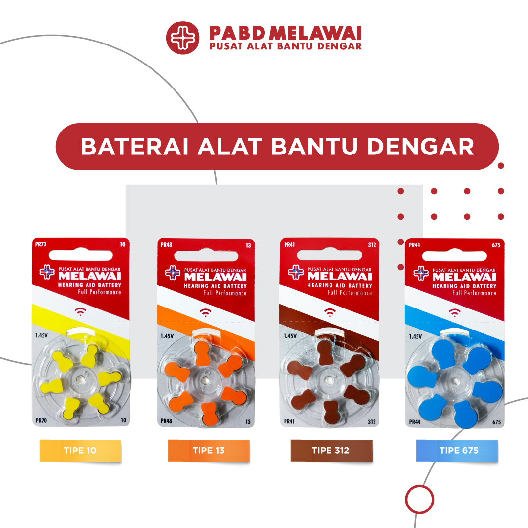 Baterai Alat Bantu Dengar Melawai